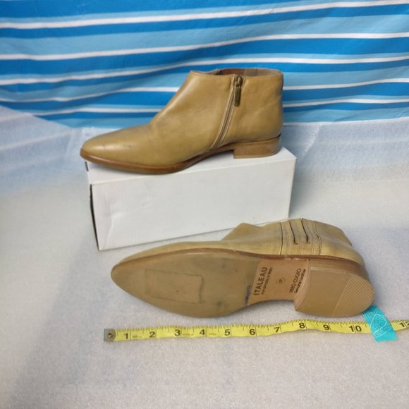 Handmade in Italy 100%WATERPROOF All Leather Soft Padded Low Heel Ankle boot 8us - Picture 4 of 9